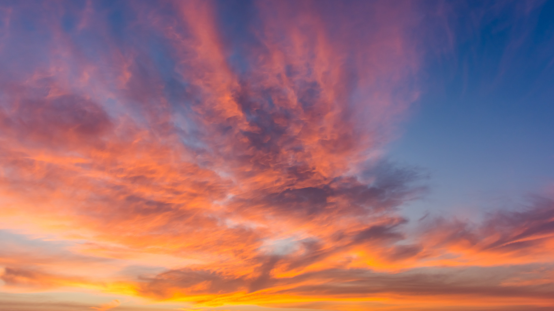 Download wallpaper the sky, clouds, sunset, background, pink, colorful, sky,  sunset, pink, beautiful, section landscapes in resolution 1920x1080