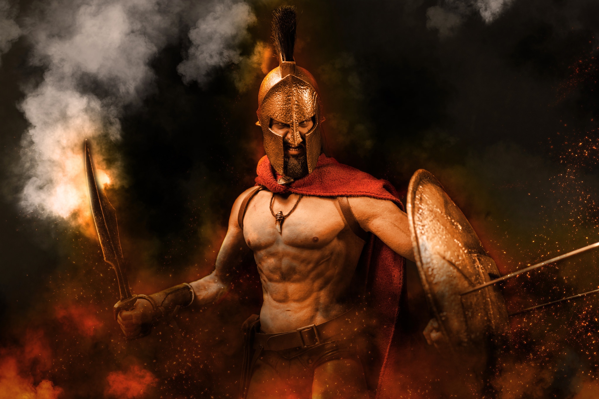 Download wallpaper background, toy, Leonid, 300 Spartans, section miscellan...