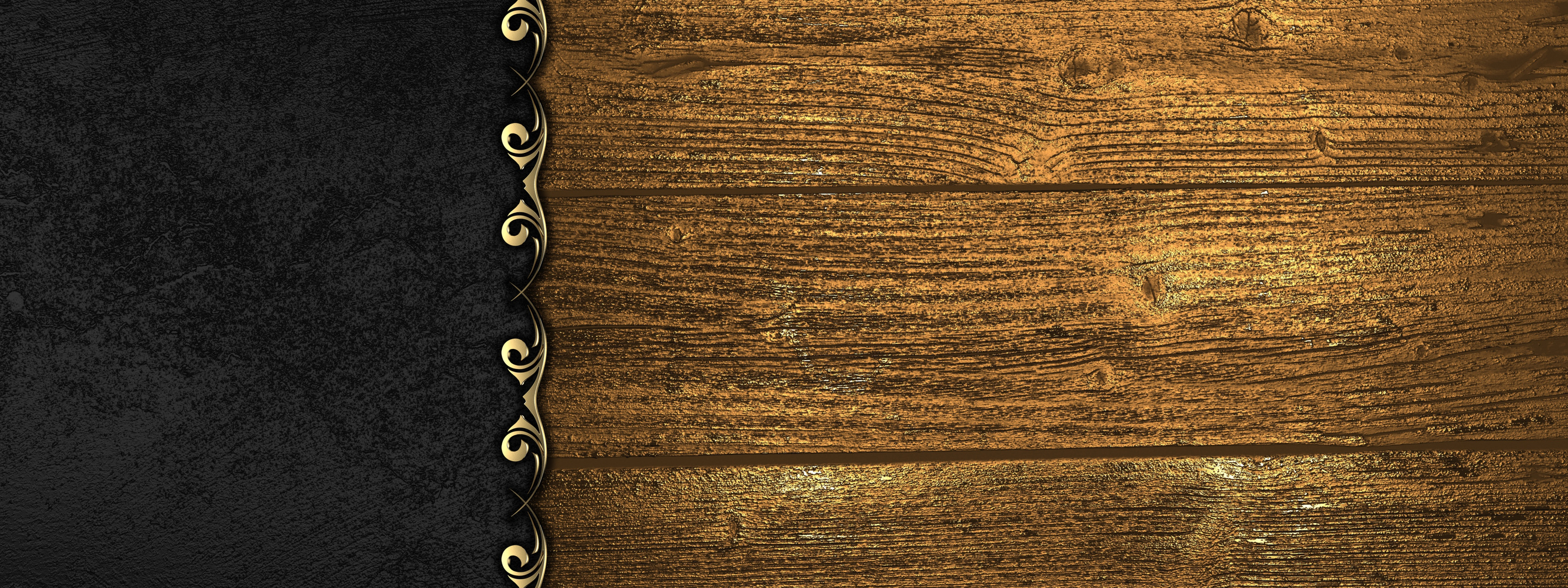 Download wallpaper black, wood, texture, background, luxury, section  textures in resolution 3200x1200