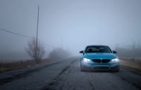 Picture BMW, Light, Blue, Autumn, Fog, F80, LED