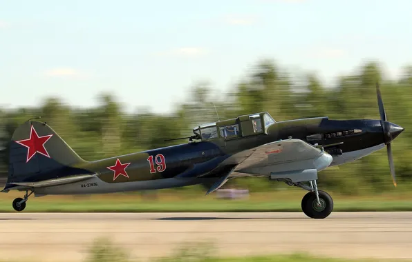Picture THE SOVIET AIR FORCE, Il-2, Soviet attack aircraft, during the great Patriotic war