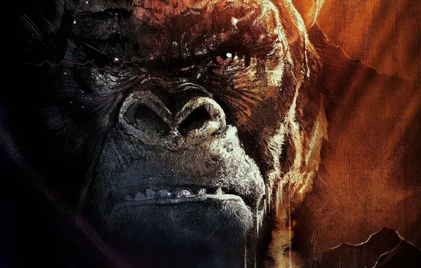Picture Monster, Eyes, Mouth, Canvas, Kong: Skull Island, KING KONG.