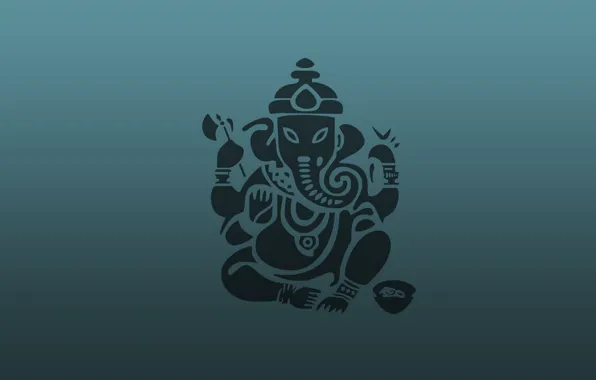 Wallpaper abstraction, background, elephant, Ganesh images for desktop,  section абстракции - download