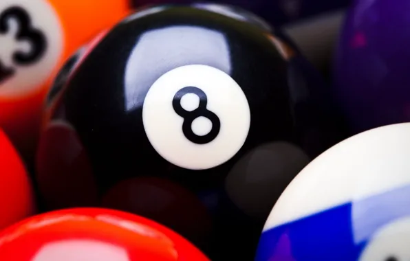 Picture sport, black, balls, eight, colour, snooker, Billiards, colour balls