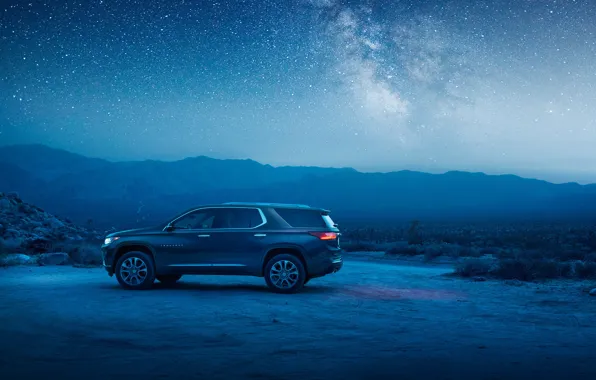 Picture Chevrolet, SUV, 2018, starry sky, Traverse