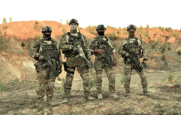 Picture gun, pistol, soldier, weapon, man, rifle, pearls, assault rifle, uniform, seifuku, Special Forces, HK G36, …