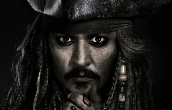 Wallpaper Johnny Depp, cinema, pirate, hat, man, movie, tatoo, face ...