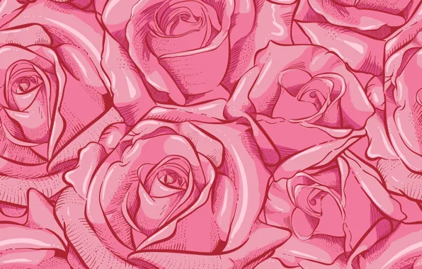 Picture roses, Flowers, pattern, pattern, seamless, Floral, seamless