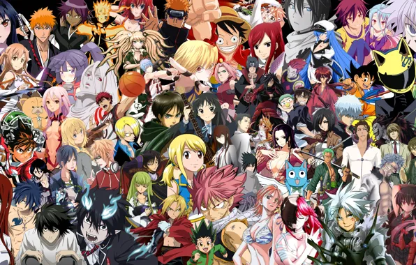 Picture Bleach, Death Note, Naruto, One Piece, Ao no Exorcist, Beelzebub, Fullmetal Alchemist, Fairy Tail, Naruto …