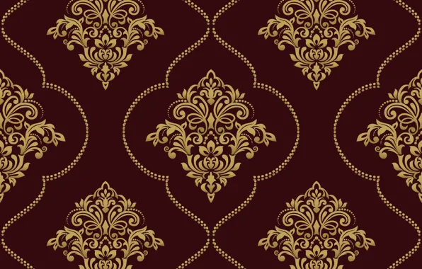 Picture vector, gold, ornament, pattern, ornament, seamless, damask