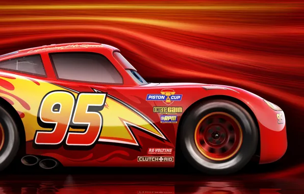 Wallpaper car, red, Disney, Cars, race, speed, animated film, animated  movie, Cars 3, Lightning McQueen images for desktop, section фильмы -  download
