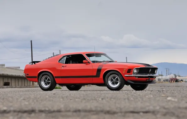 Picture Boss 302, Ford Mustang, 1970, Fastback, muscle classic