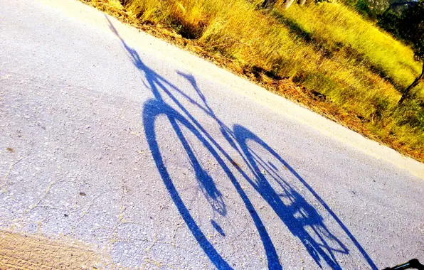 Picture Shadow, Bicycle, Road, Greece, Biking, Country side