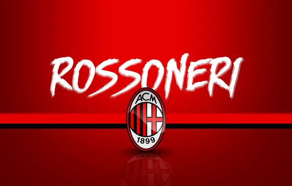 Picture wallpaper, sport, logo, football, Serie A, AC Milan, Rossoneri