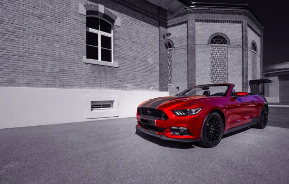 Picture red, Mustang, Ford, 2016 Ford Mustang GT Convertible