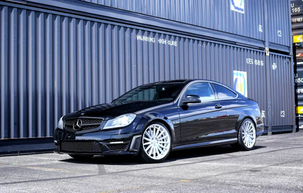 Picture Mercedes, AMG, with, C63, lowered, H&R