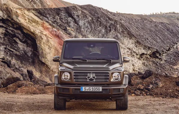Picture Mercedes-Benz, is, brown, 2018, G-Class, quarry