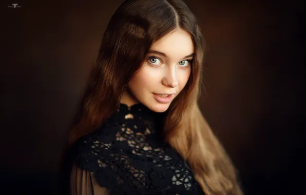 Picture look, girl, face, youth, background, portrait, long hair, Christina, Dmitry Arhar