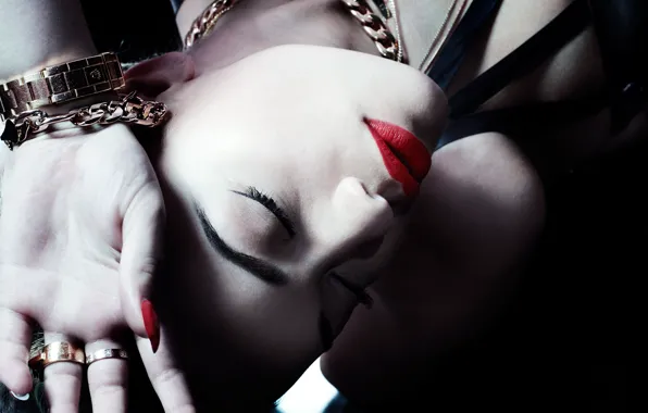 Picture decoration, face, makeup, Rita Ora
