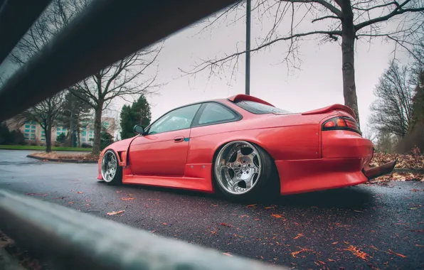Picture red, Silvia, Nissan, Nissan Silvia, S14