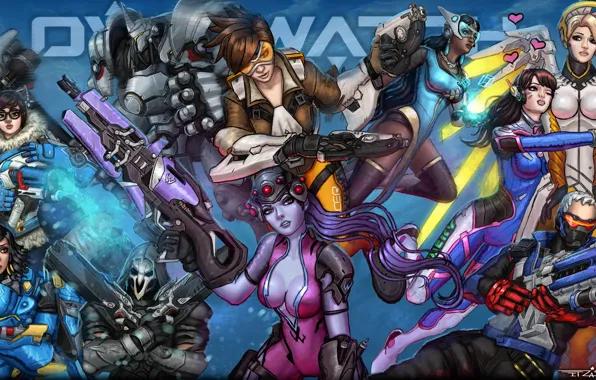 Wallpaper Blizzard, female, overwatch images for desktop, section игры -  download