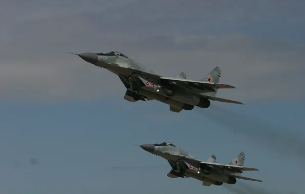 Picture flight, The MiG-29, The Russian air force, MiG-29/35 Fulcrum, frontline fighter