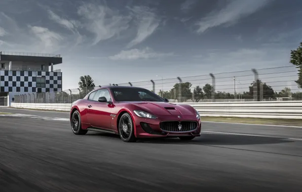 Picture Maserati, Car, GranTurismo, Sport, Burgundy, Special Edition, 2017, Metallic