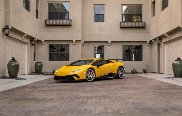 Picture Lamborghini, Yellow, VAG, Performante, Huracan