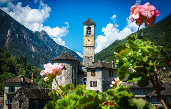 Picture Switzerland, Church, Switzerland, Lavertezzo, Canton of Ticino, Lavertezzo Kirche