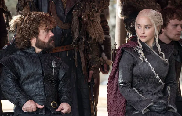 Picture actor, Game of Thrones, Emilia Clarke, Daenerys Targaryen, actress, Tyrion Lannister, Peter Dinklage