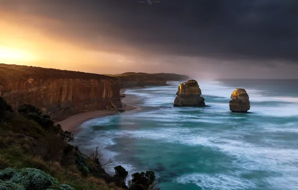 Picture sea, the sky, light, the ocean, shore, Australia