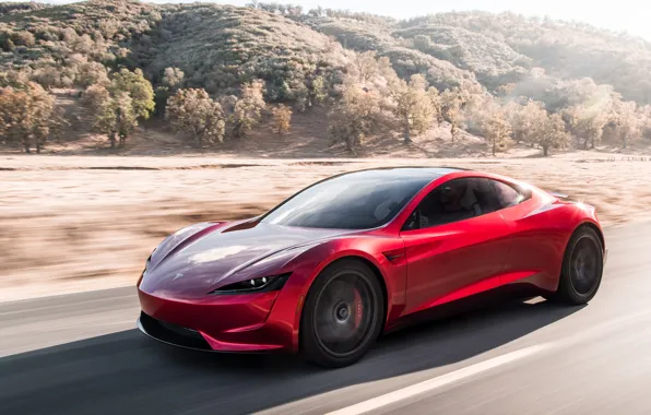 Picture Roadster, speed, Tesla, 2020