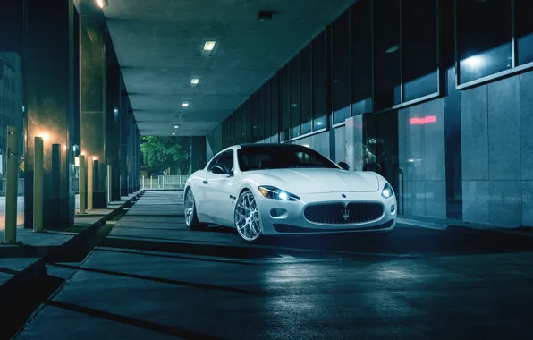 Picture Maserati, Front, Night, Street, Supercar, Gran Turismo