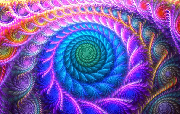 Picture colors, colorful, abstract, digital art, artwork, Psychedelic, vortex