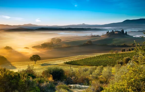 Picture the sky, light, Italy, Tuscany