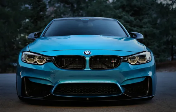 Picture BMW, Blue, Front, Evening, Face, F80