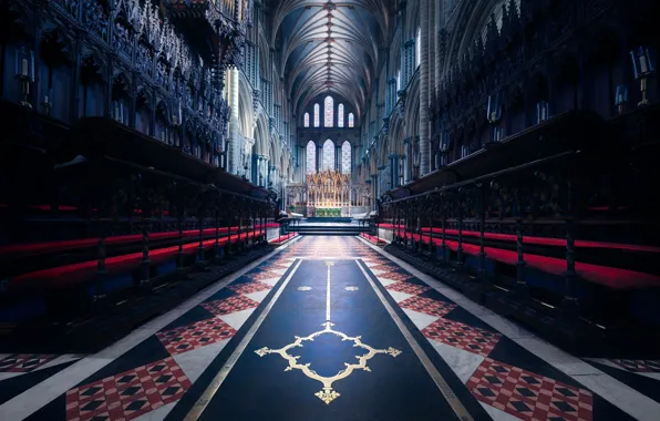 Picture England, Cathedral, architecture, religion, the nave, Or