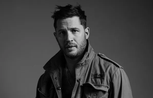 Picture photo, background, portrait, jacket, actor, black and white, Tom Hardy, Tom Hardy, Esquire, Greg Williams, …