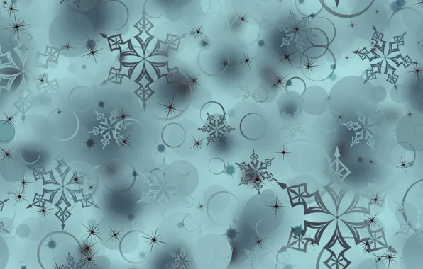 Picture circles, snowflakes, background, Wallpaper, texture, digital, snowflakes, wallpaper-1920x1200