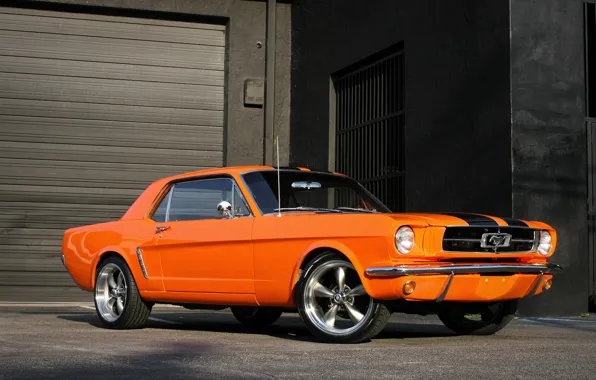 Picture Mustang, Ford, Orange, 1965