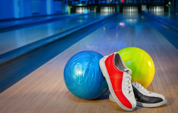 HD wallpaper: Bowling, blue bowling ball and bowling pins, white | Wallpaper  Flare