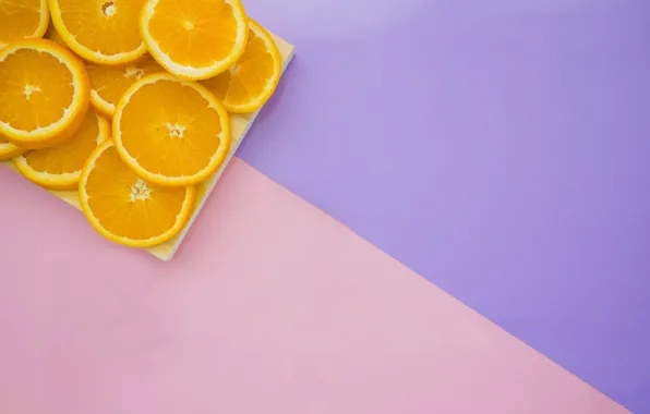 Picture purple, background, pink, oranges, citrus