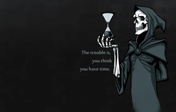 Picture minimalism, Sake, time, black background, bones, skeleton, simple background, hoods, hourglasses