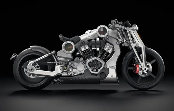 Picture motorcycle, The dark background, confederate g2 p51 combat fighter