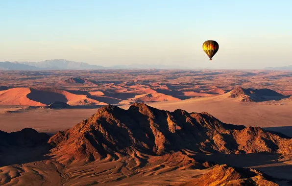 Picture Landscape, Mountain, Africa, View, Desert, Ballooning