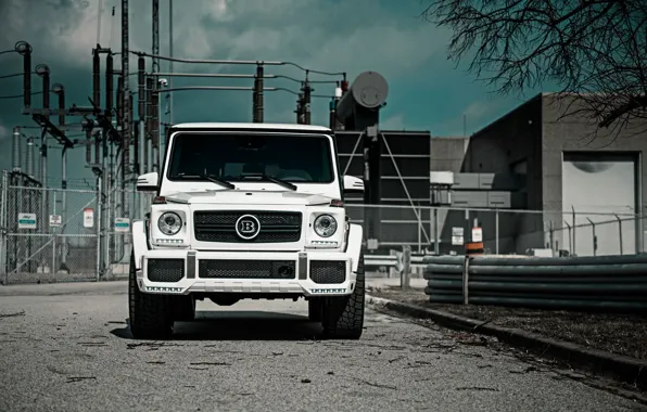 Picture Mercedes, Front, AMG, White, G63, Face, W463
