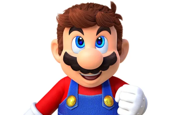 Picture mustache, hair, hand, nose, Mario, jumpsuit, glove, Mario, Super Mario Odyssey