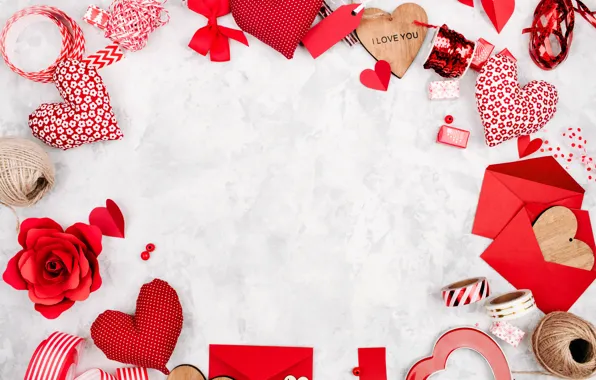 Picture love, romance, hearts, red, love, romantic, hearts, Valentine's Day, gift, decoration
