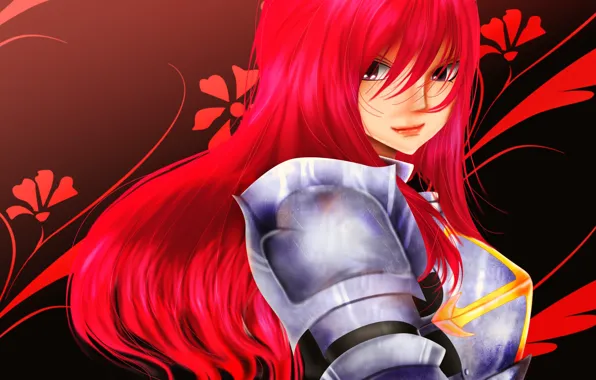 Picture red, armor, red hair, anime, redhead, manga, Fairy Tail, Erza, mahou, japonese, madoshi