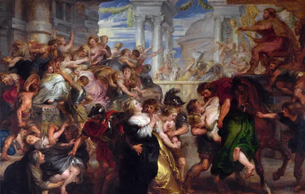 Picture picture, Peter Paul Rubens, mythology, Pieter Paul Rubens, The Rape Of The Sabines